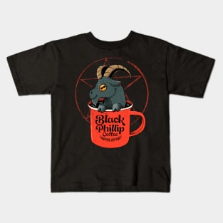 Black Phillip Coffee Kids T-Shirt
